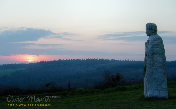 Les géants de la vallée au coucher de soleil