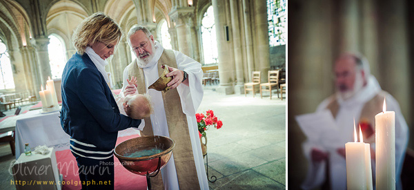 Baptême de Marion dans l'église