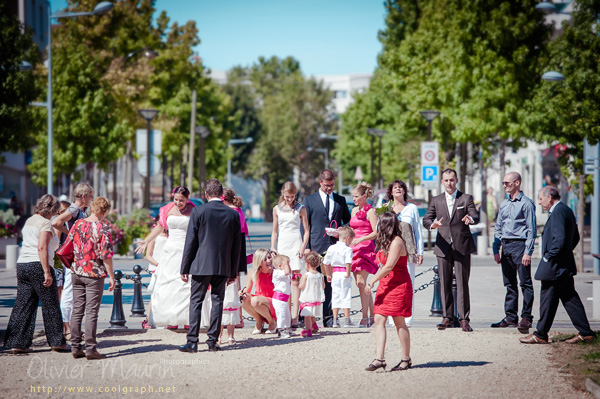 Attente avant la cérémonie civile