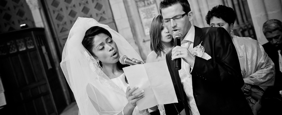 Chants pendant la cérémonie religieuse du mariage de Maharo & Marc
