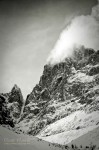 La vallée de la Vallouise en noir et blanc